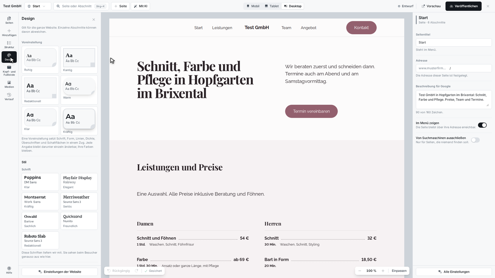 Ansicht dieser Seite